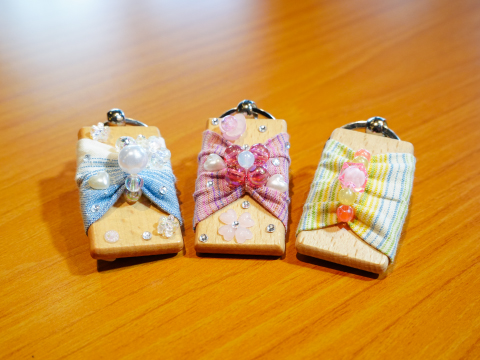 彩りキーホルダー製作体験